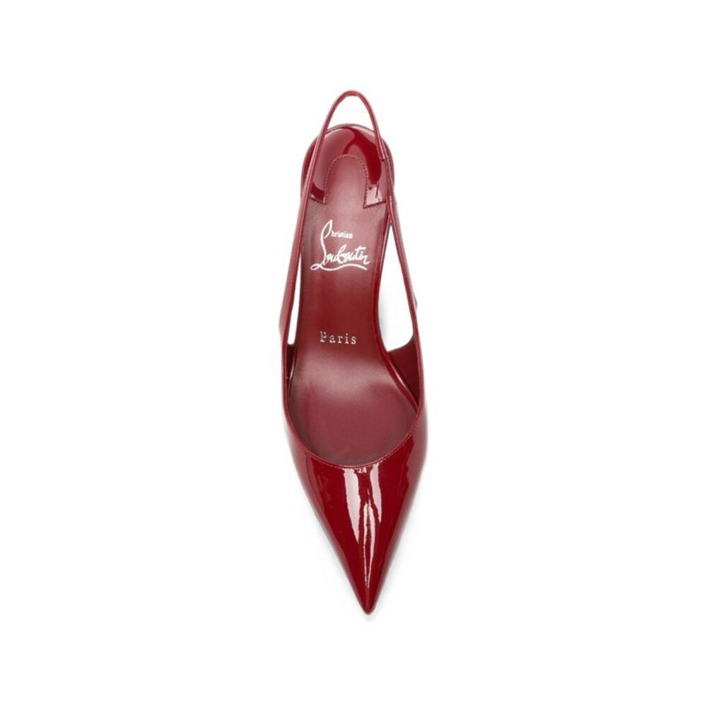 Christian Louboutin Women Miss Z Patent Leather Slingback Pumps